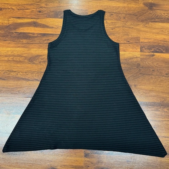 Club Monaco Black Ribbed Knit Swing Dress Size Small - Picture 4 of 5